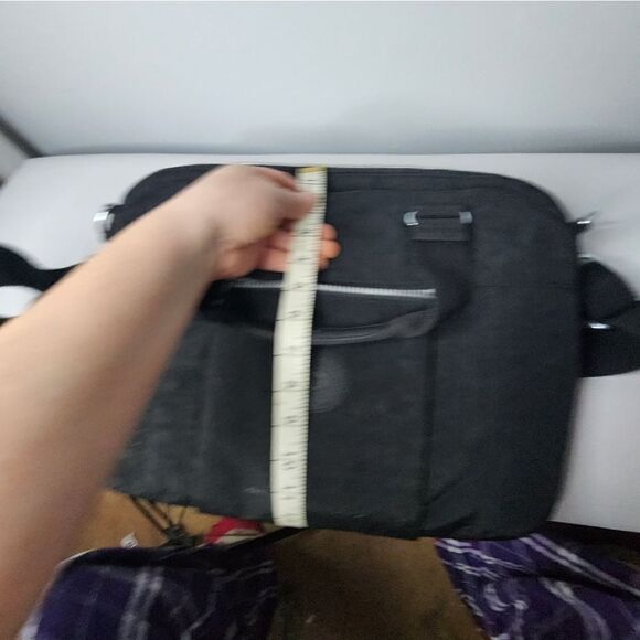 Kipling Digifly Black Laptop Messenger Book Bag Computer Case Protection - Picture 9 of 10